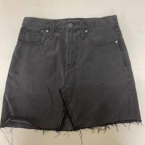 Madewell Gray Denim Skirt